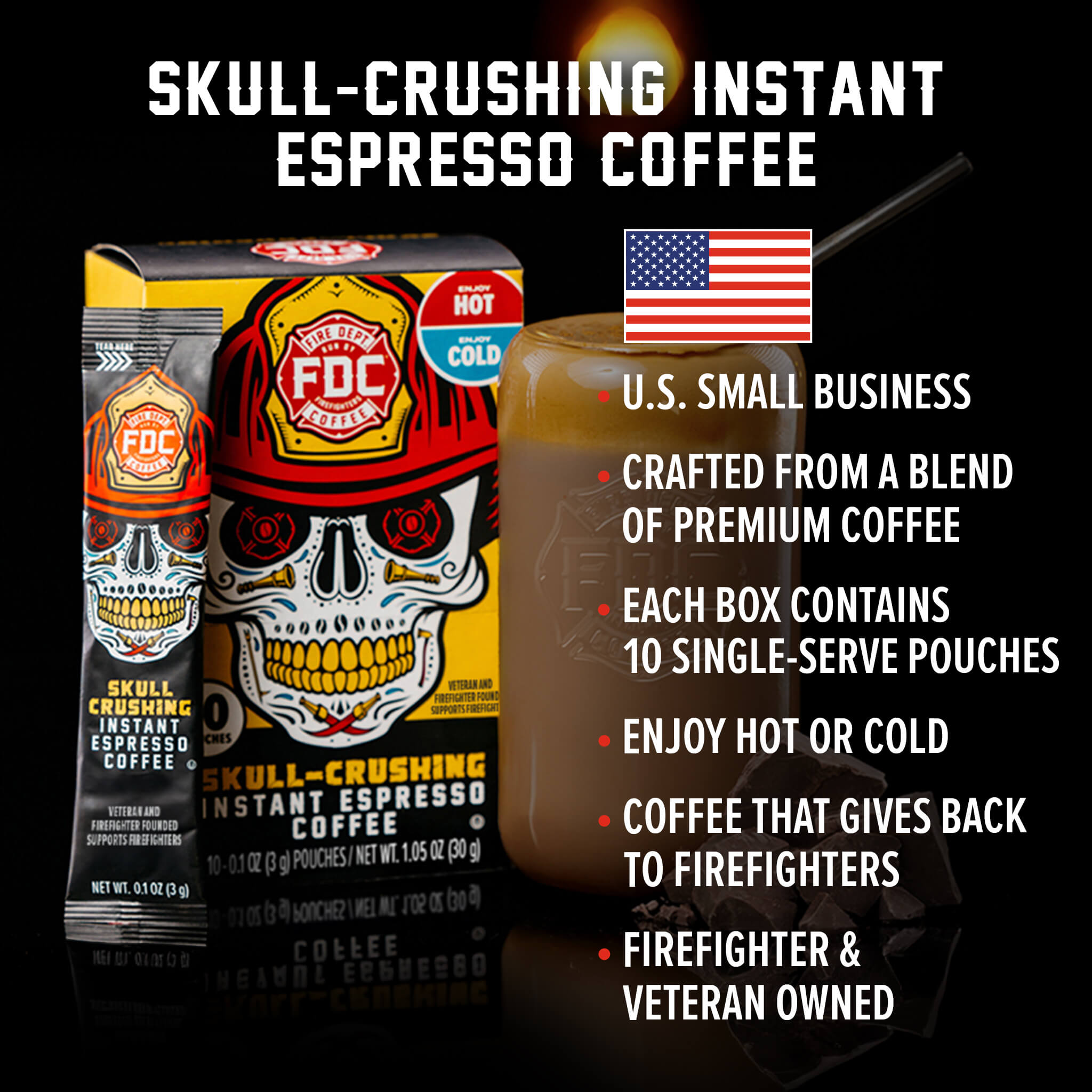 Skull Crushing Instant Espresso - Fire Department Coffee