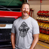 Fenton wearing the FDC Skull Shirt