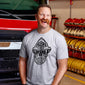 Fenton wearing the FDC Skull Shirt