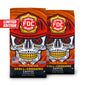 Two, 12oz bags of the limited edition Spiced Pumpkin Skull Crushing Ground Coffee on a white background.