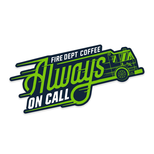 Always On Call Green Sticker