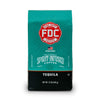 Fire Dept. Coffee’s 12 ounce Tequila Infused Coffee in a rectangular package.