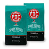 A pair of Fire Dept. Coffee 12 ounce Tequila Infused Coffee packages.
