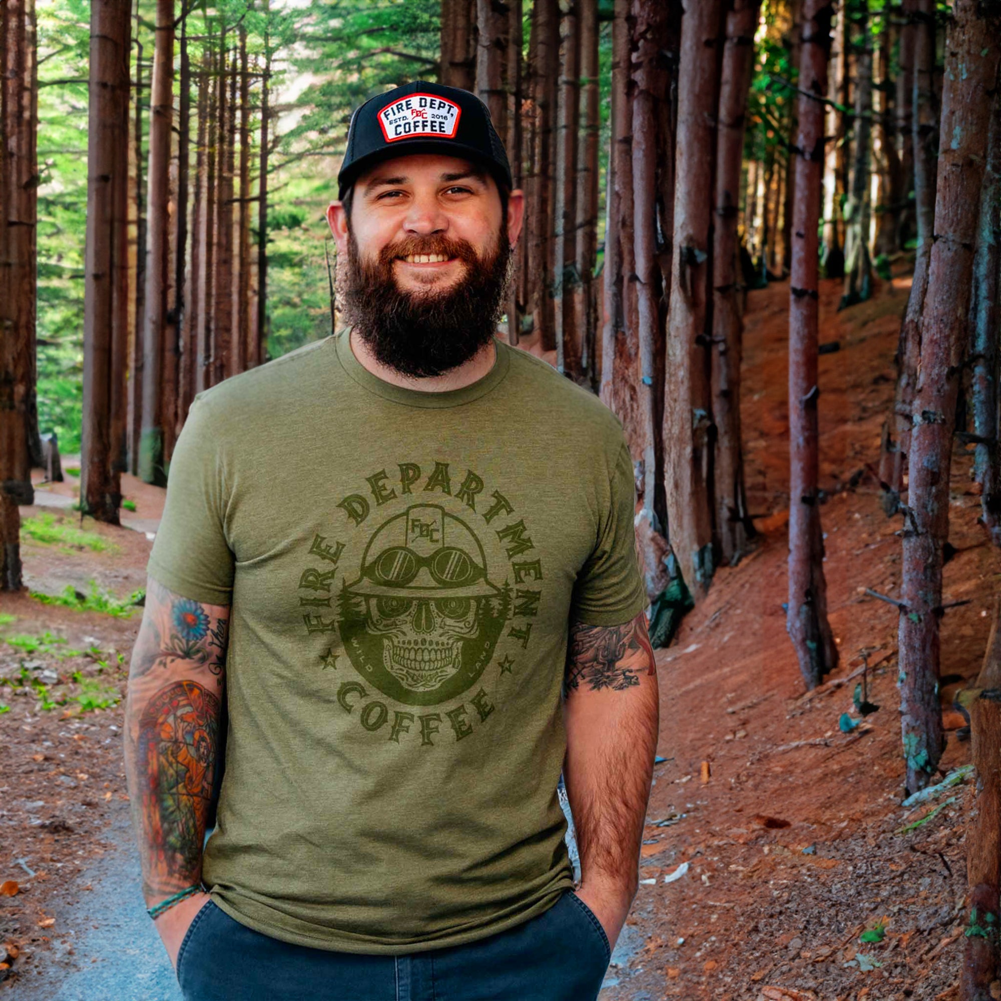 WILDLAND FIREFIGHTER SKULL SHIRT