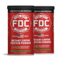 Two cans of Fire Department Coffee’s Instant Coffee Protein Powder