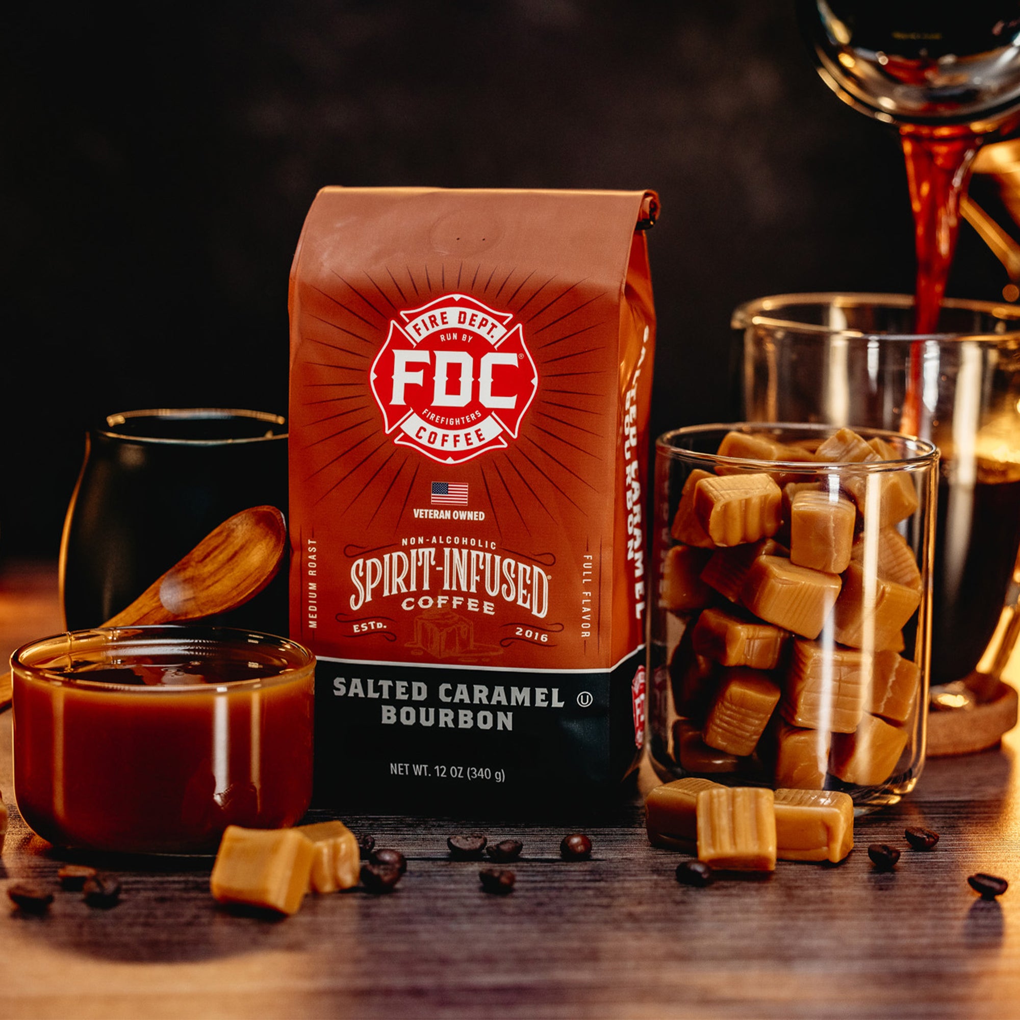 SALTED CARAMEL BOURBON INFUSED COFFEE