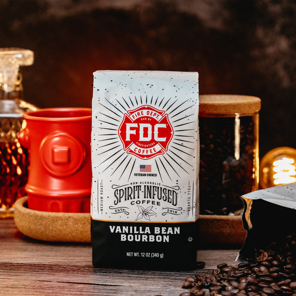 Vanilla Bean Bourbon Infused Coffee - Fire Department Coffee