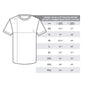 A Fire Department Coffee size chart for unisex 60/40 Cotton/Polyester or 100% combed ring-spun cotton shirts in sizes XS through 4XL