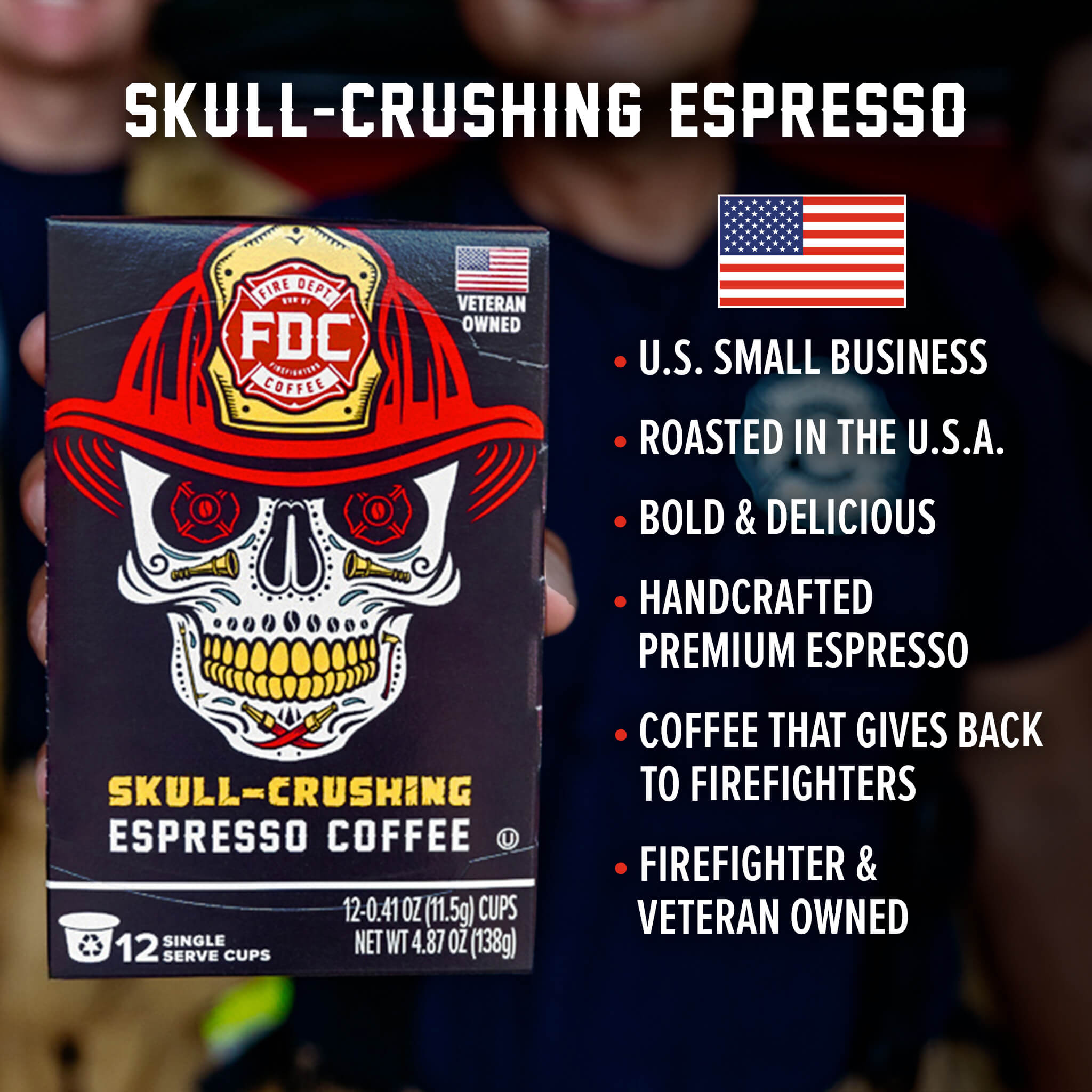 Skull Crushing Espresso Coffee Pods - Fire Department Coffee