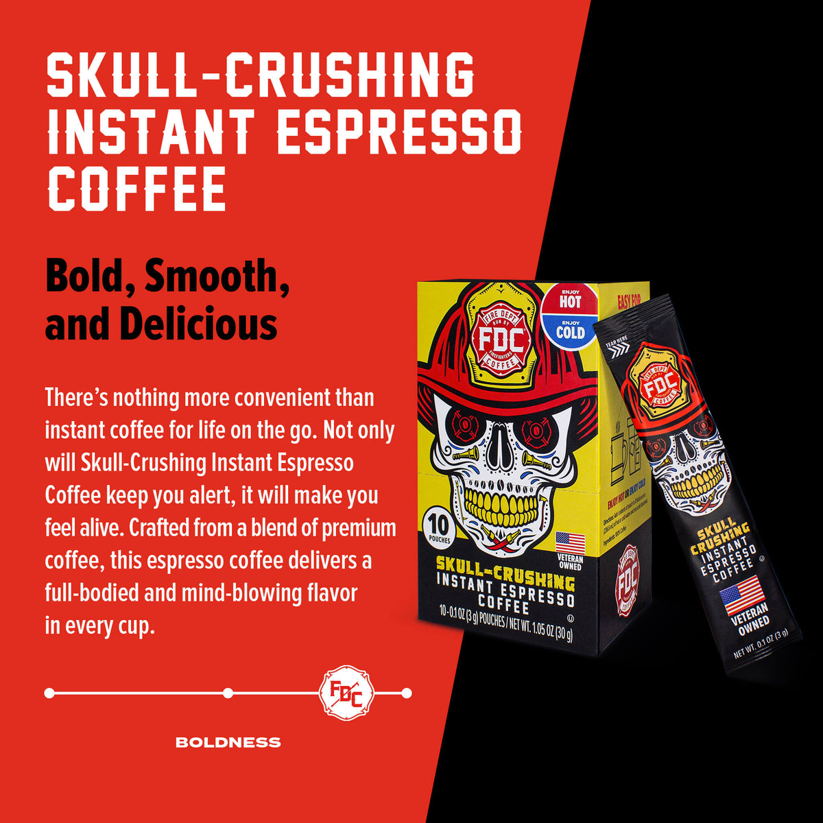 Skull Crushing Instant Espresso - Fire Department Coffee
