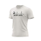 A vintage white Fire Dept. Coffee EKG T-shirt featuring a black graphic of a coffee pot pouring into a heartbeat line with “Fire Dept. Coffee” text underneath, shown on a plain background.