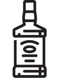 Icon of a bottle of spirits