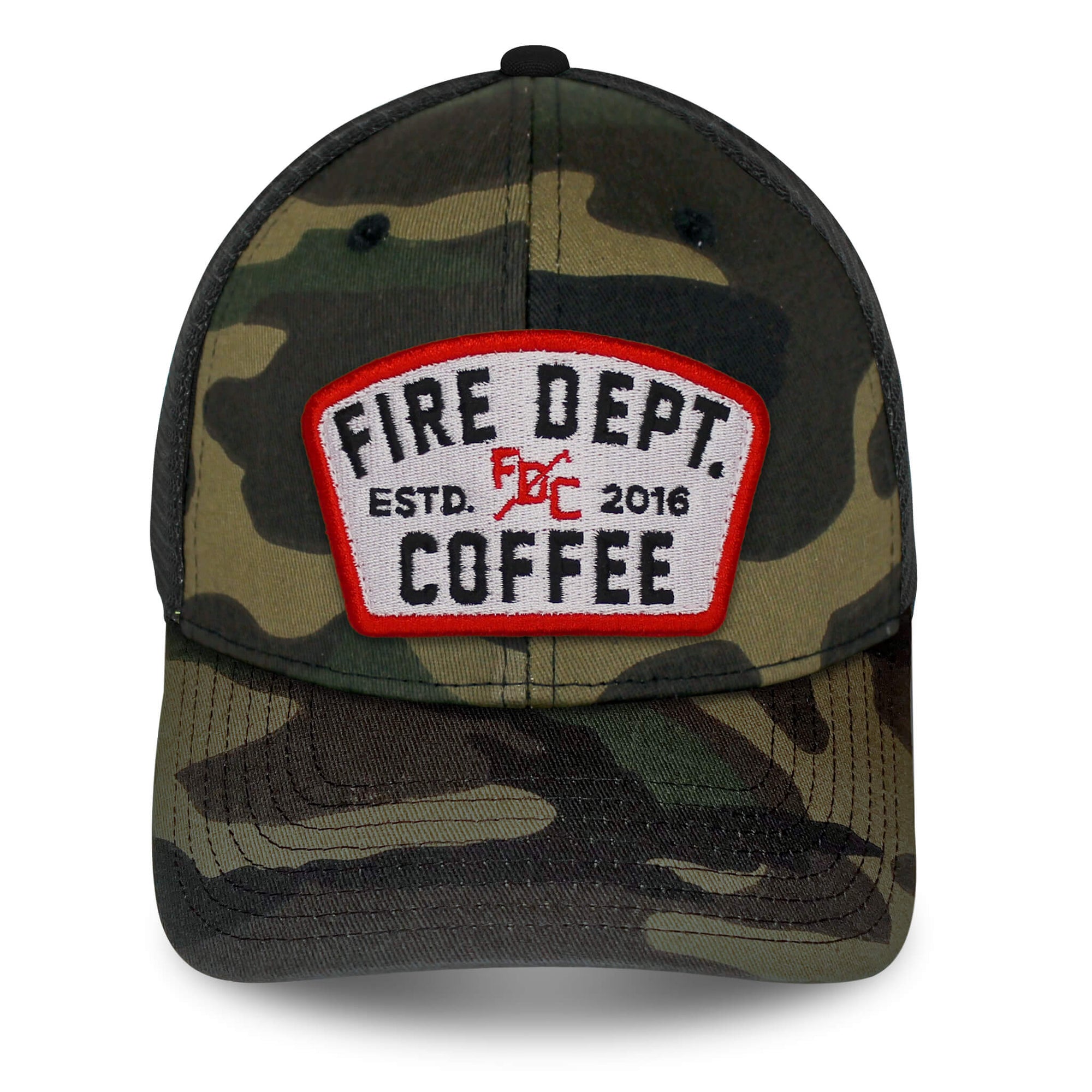 FIRE DEPARTMENT COFFEE CAMO KEYSTONE HAT