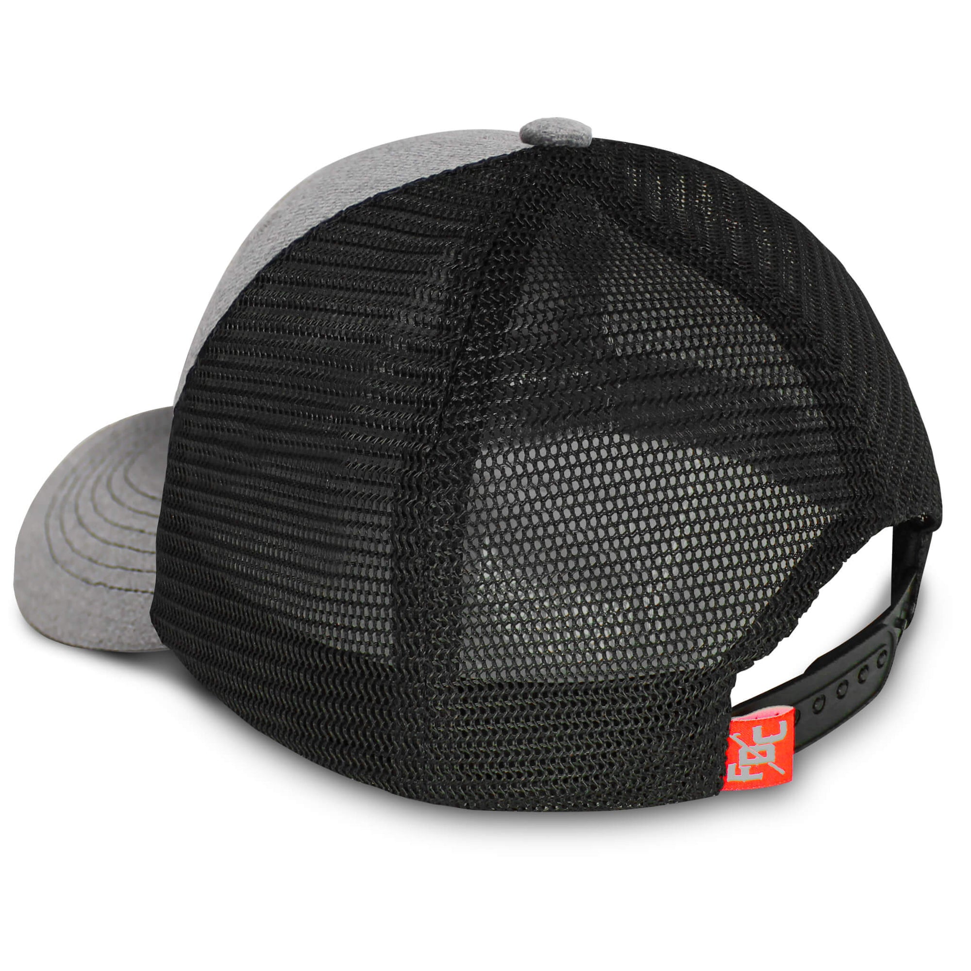 LEATHER PATCH HAT - GRAY
