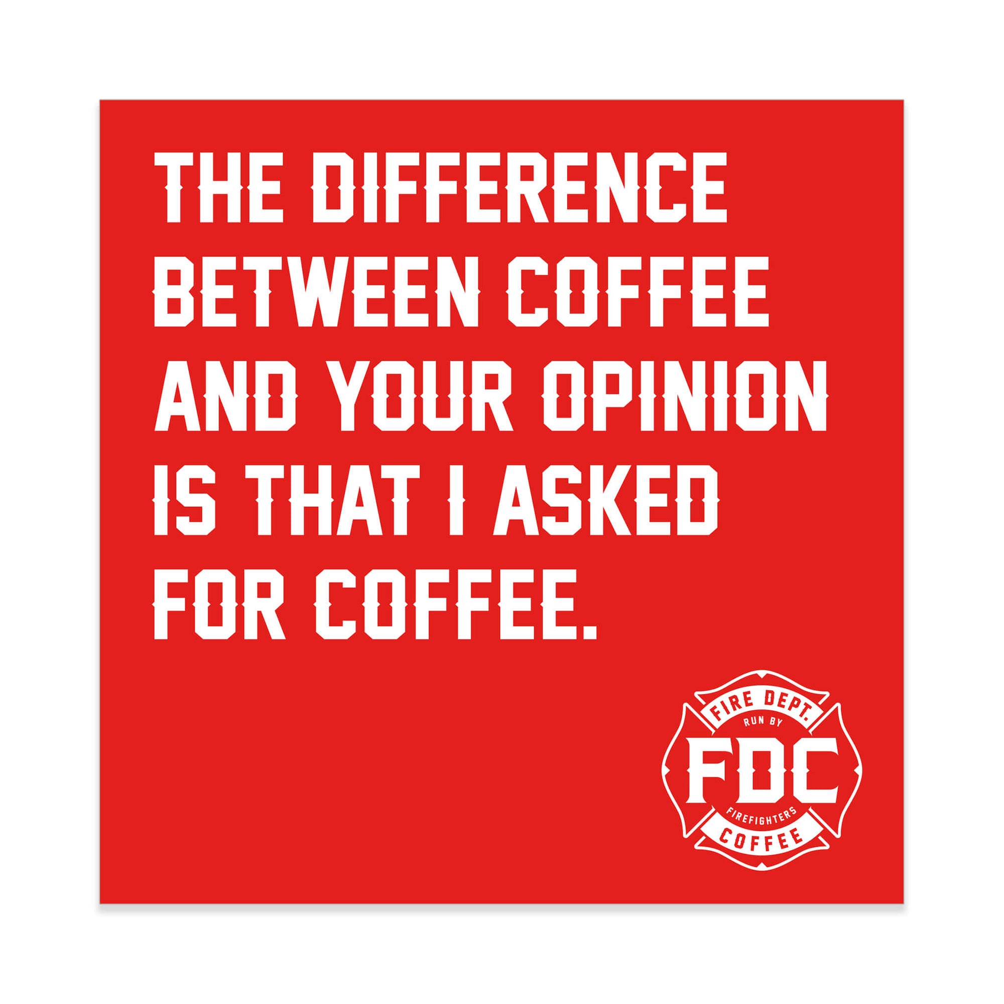 FDC OPINION MEME STICKER