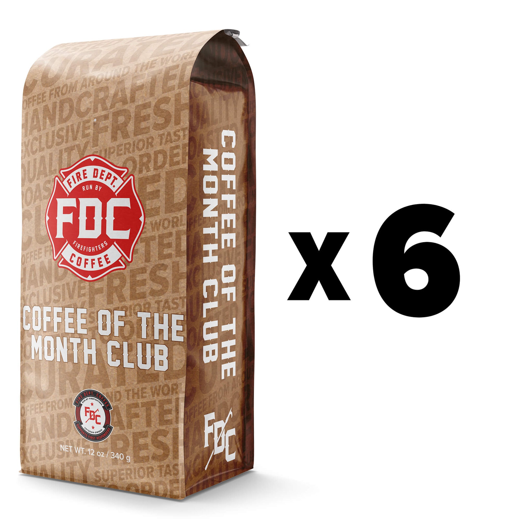 COFFEE OF THE MONTH CLUB WHOLE BEAN - 6 MONTH PREPAID SUBSCRIPTION