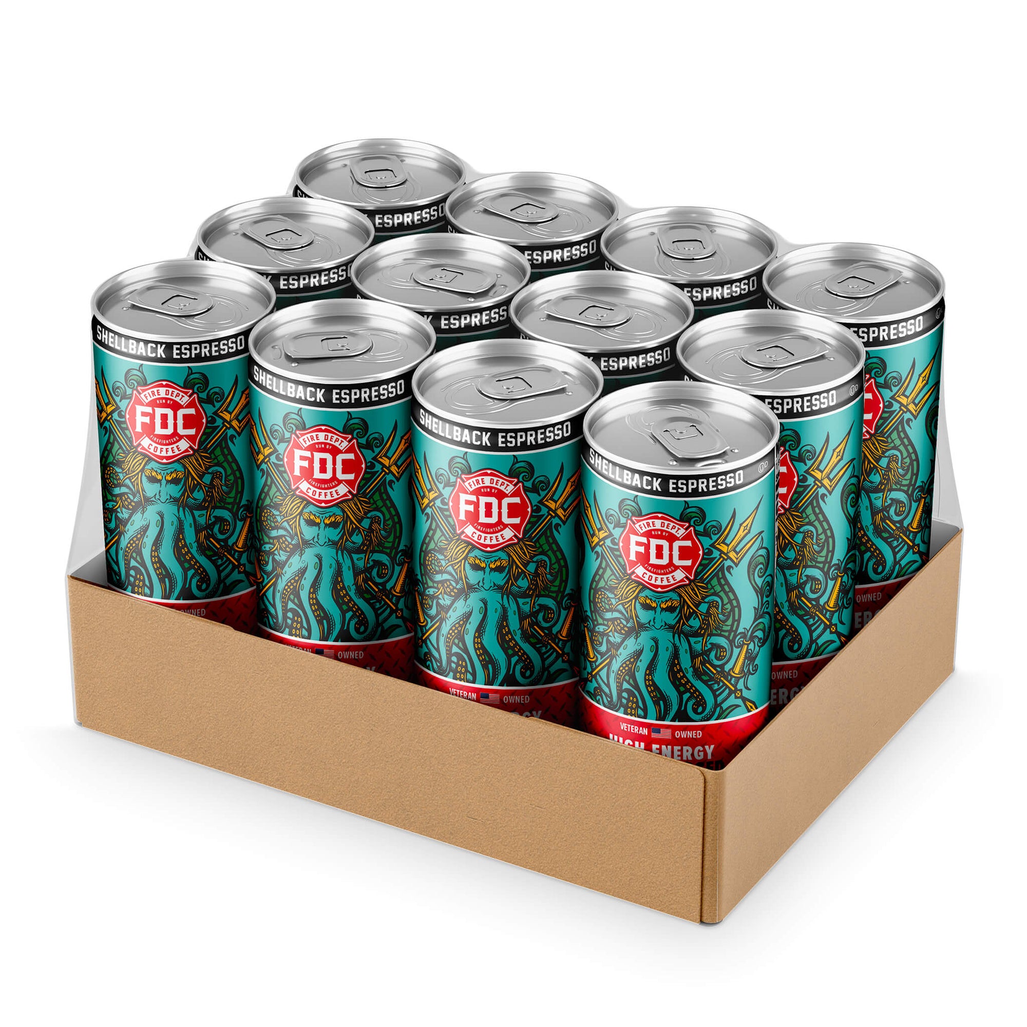 NITRO-CHARGED SHELLBACK ESPRESSO - TWELVE 7oz CANS