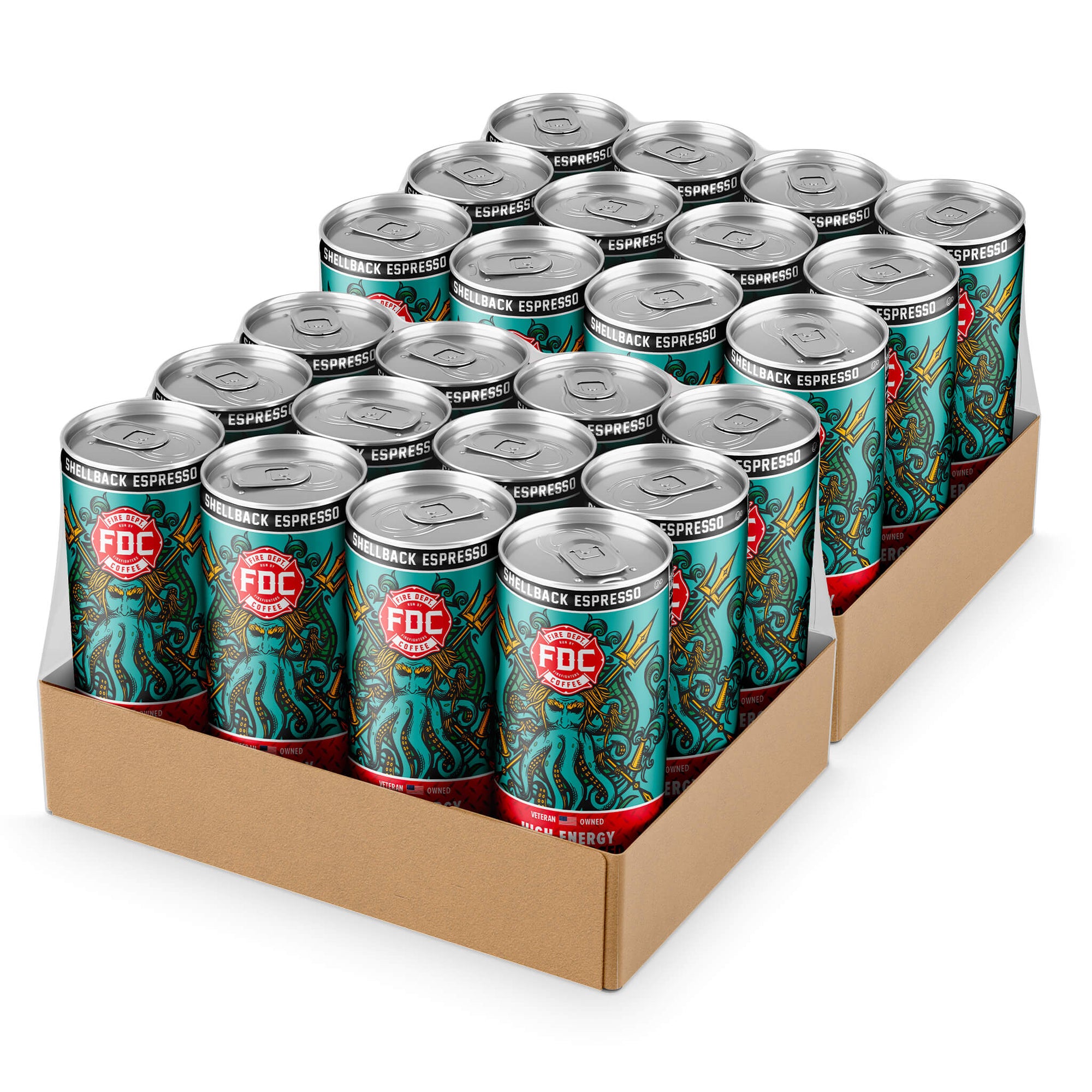 NITRO-CHARGED SHELLBACK ESPRESSO - TWELVE 7oz CANS