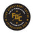 Fire Dept. Coffee seal in gold and black with a gold FDC pike pole logo in the center. Text around reads Fire Department Coffee, run by firefighters, veteran owned, established 2016