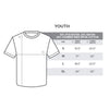 Size small has a chest width of 15.5 inches and a torso height of 20.5 inches. Medium has a chest width of 17 inches and a torso height of 22 inches. Large has a chest width of 18.5 inches and a torso height of 23.5 inches. Extra large has a chest width of 20 inches and a torso height of 25 inches.