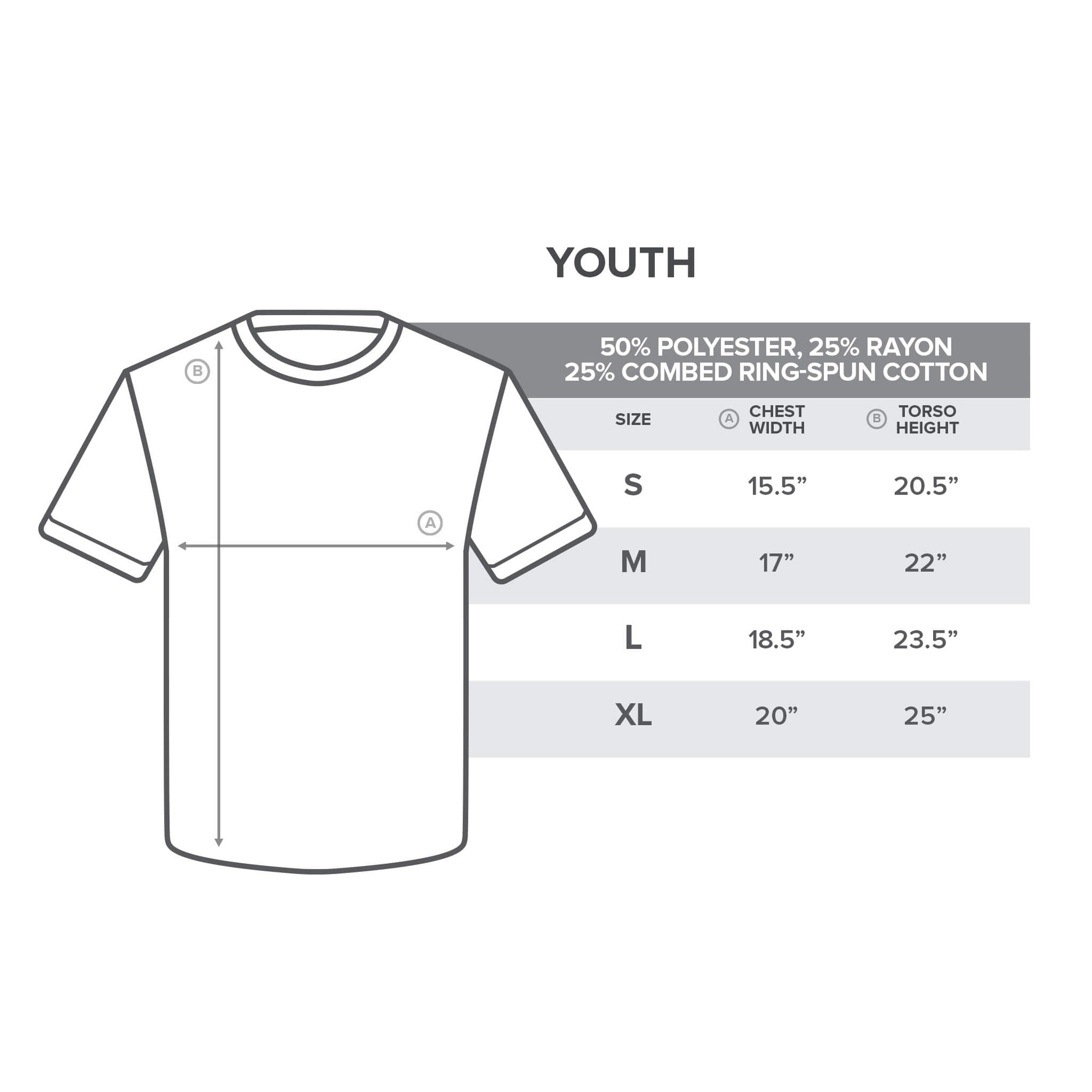 YOUTH FIRE DEPARTMENT COFFEE RED SHIRT