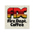 80s style Fire Dept. Coffee design