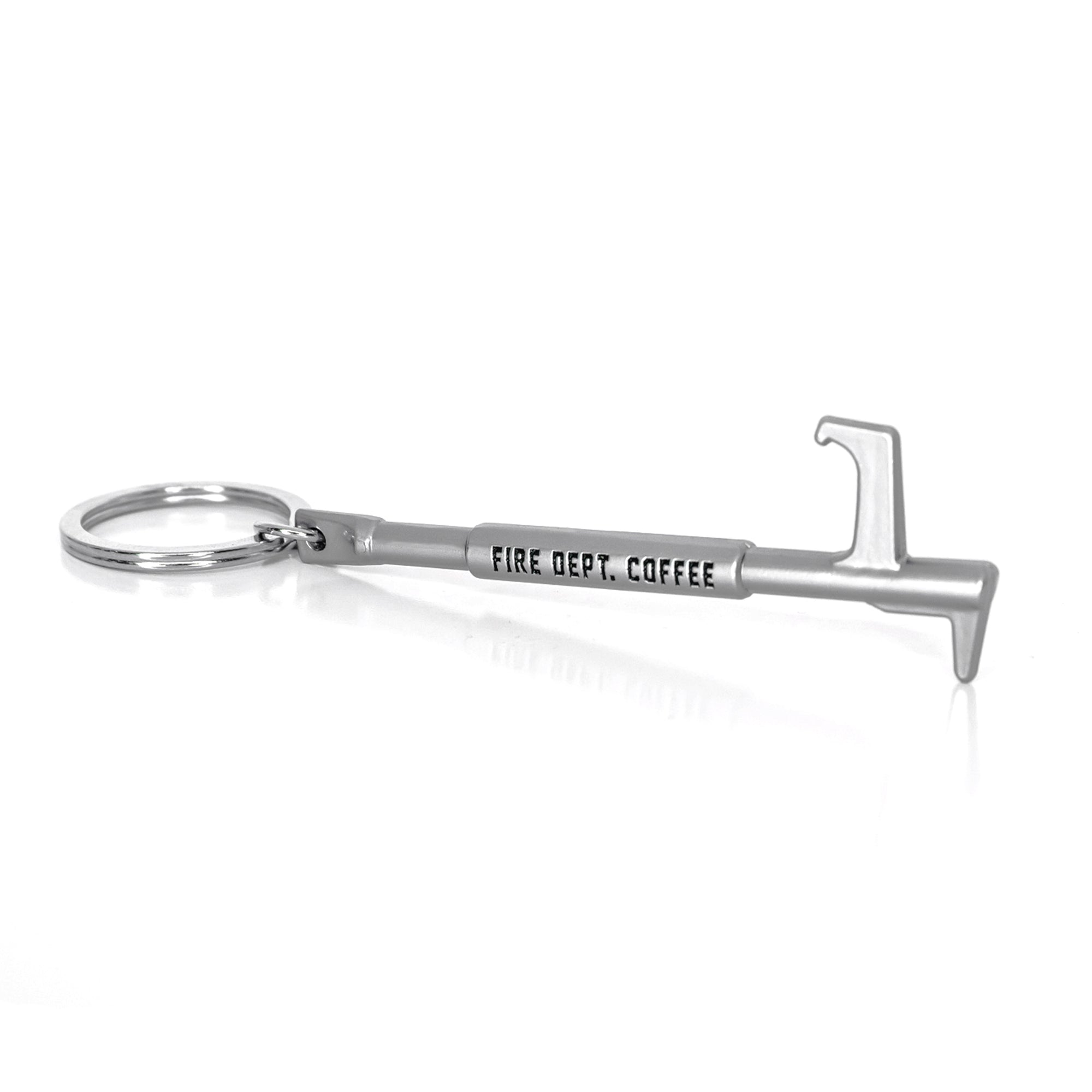 A New York Hook bottle opener scaled to fit your keychain.
